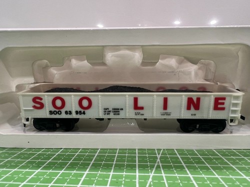 Coche góndola realista Soo Line con carga de carbón SOO 63954 - HO en caja | Zustand: New