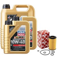 MotoröL Set 10W-40 Liqui Moly 7 Liter + ÖLfilter FüR Mercedes C-Klasse Glk Sl