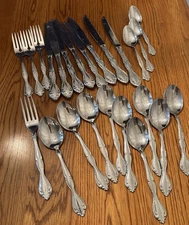 24 pcs - Oneida Cantata Stainless Flatware Silverware