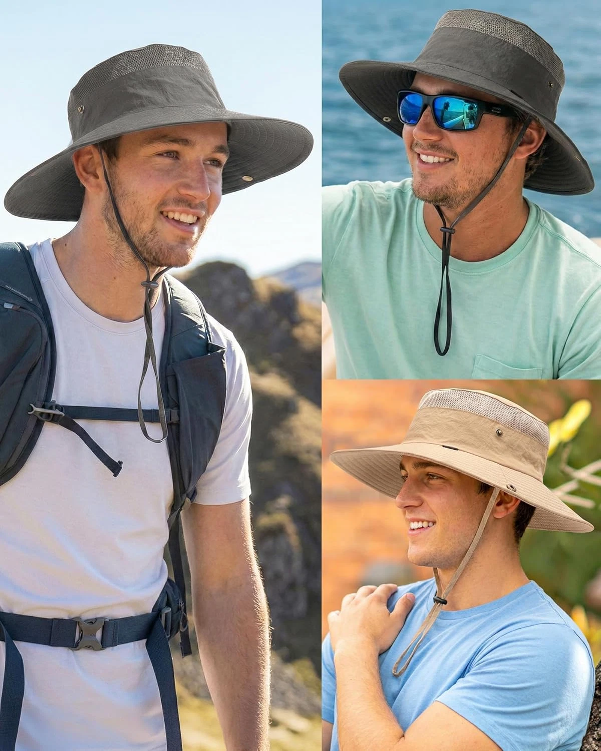 Sun Hats for Men Women Fishing Hat UPF 80+ Breathable Wide Brim Hiking Summer UV
Opens in a new wind
