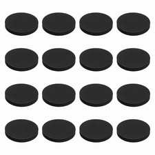 16Pcs Speaker Isolation Pads, 60mmx8mm Black Round EVA Acoustic Foam Pads Feet
