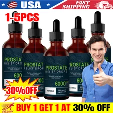 1~5X Prostate Treatment Drops, Prostate Pain Relief Drops, Health Support 30ml