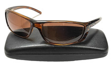 HOBIE CABO Brown Tortoise Plastic Rectangular Wrap Polarized Unisex Sunglasses