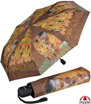 Doppler Regenschirm Damen Taschenschirm Auf-Zu-Automatik Magic Mini Der Kuss
