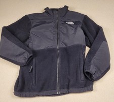 The North Face Jacket Girls Large Black Fleece Polartec Zip Pockets Winter Coat