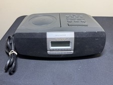 Sony Dream Machine ICF-CD821 Alarm Clock AM/FM Radio CD Player Tested - Works