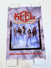 1987 Keel Original 24x36 Unused Jumbo Record Store Album Promo Poster Hair Band