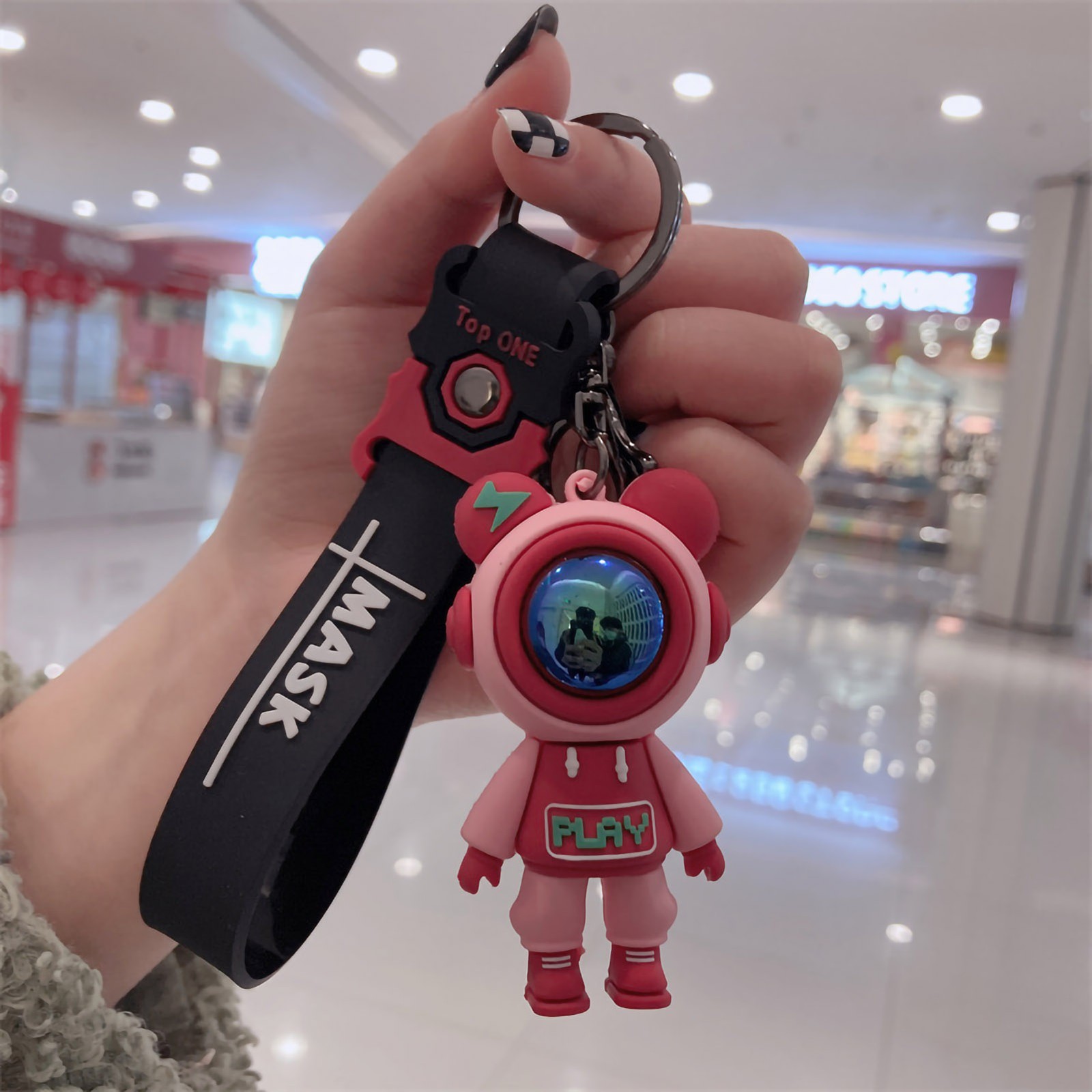 ­Keychain Pendant Cute Cartoon Keyring Environment Friendly Car Key Pendant