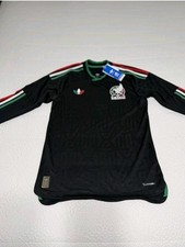 Adidas Mexico 2026 Third Authentic Black Long Sleeve Jersey Mens Size S JY7001