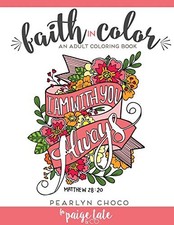 FAITH IN COLOR: AN ADULT COLORING BOOK By Pearlyn Choco  Paige Tate Excellent 