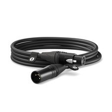 R DE RODE XLR-3 3M 10ft Microphone Cable Male to Female Black - Used