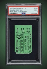 David Bowie 10/19/74 Michigan Palace &ldquo;Diamond Dogs Tour&rdquo; Ticket Stub PSA 2