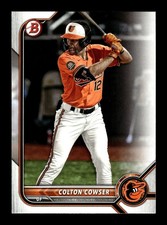 2022 Bowman Draft Colton Cowser #BD-149 Baltimore Orioles