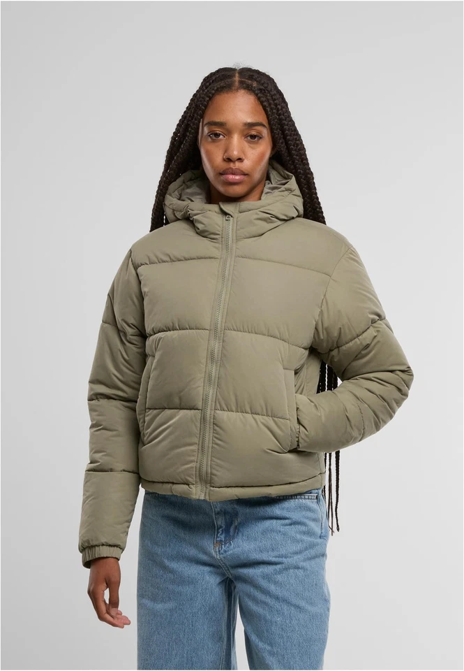 Damen Peached Puffer Jacke Mit Kapuze | Urban Classics | TB7587 - Bild 1 von 1