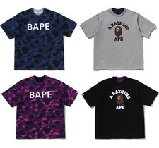 A BATHING APE Men's COLOR CAMO REVERSIBLE TEE 1M30109008