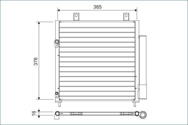 Valeo Kondensator, Klimaanlage 822600 FüR Mitsubishi-image