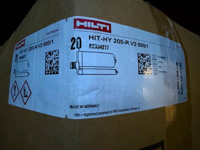 Hilti HIT-HY 200-R V3 500/1 Injectable Mortar Epoxy 2334277
