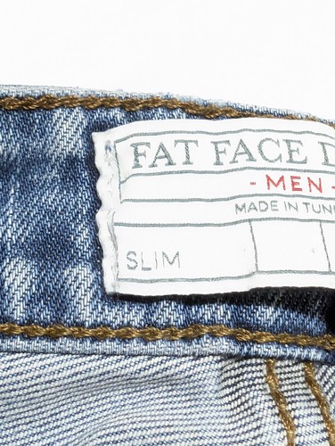 Fat Face Denim Mens Straight Jeans W34 L34 Mid Dark Blue Wash - Bild 10 von 19