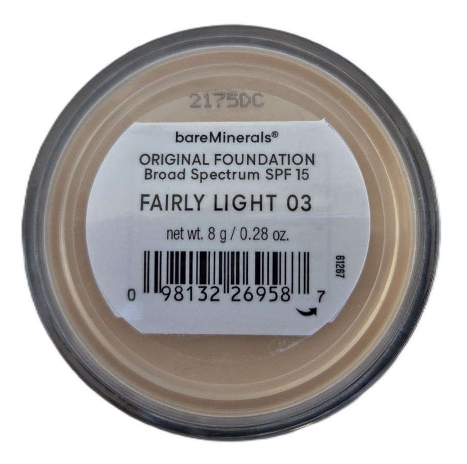 New Bareminerals  Fairly Light 03 Original Foundation SPF 15 8g 0.28oz