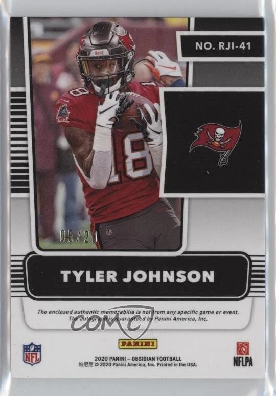 2020 Obsidian Rookie Jersey Ink Electric Etch Purple /20 Tyler Johnson Auto RC - Image 2 of 2