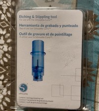 Silhouette Blue Curio Stippling and Etching T...