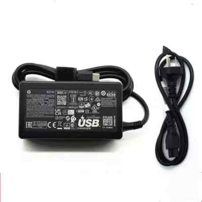Genuine 65W USB-C TYPE-C Charger for HP Chromebook X360 14 15 11 12 Notebook PC