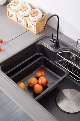 Japanese-Style Stainless Steel Drop in Kithen Nano Sink w