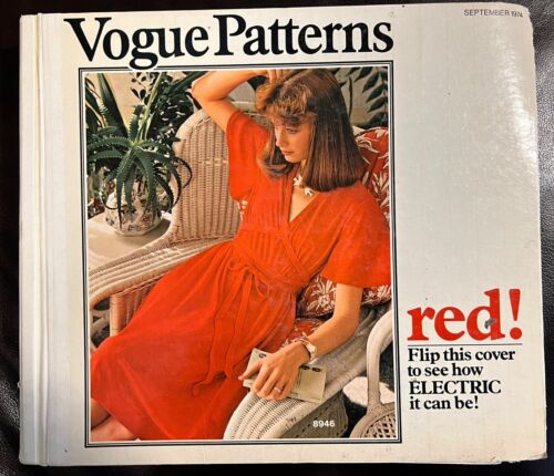 September 1974 Vogue Counter Pattern Book Fabric Store Great Reference Sewing - 第 1/11 張圖片