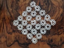 centrino  "chiacchierino" ecrù cm. 18x18 (15)  Doily  B22°