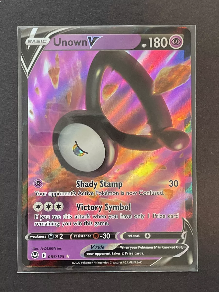 Unown V 2022 Pokemon Sword and Shield Silver Tempest #65 (BGS 9.5)