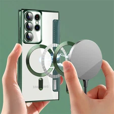 For Samsung Galaxy S25 Ultra S25FE S24 S23 A16 Magnetic Leather Card Wallet Case