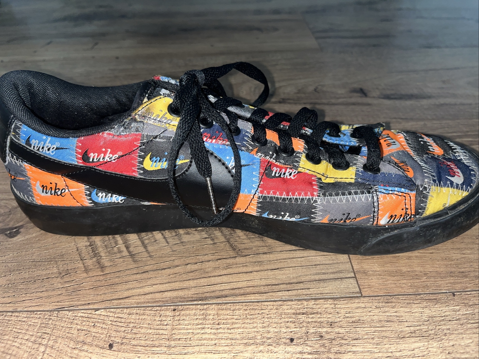 EUC Nike Blazer Low Top “Patchwork” Multicolor Sn… - image 5