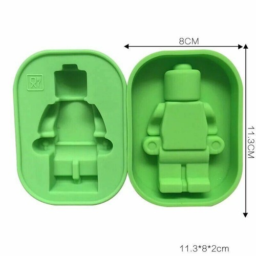 Silicona L E G O Figuer jalea chocolate tubo de hielo jabón caramelo molde bandeja para hornear - Imagen 3 de 3
