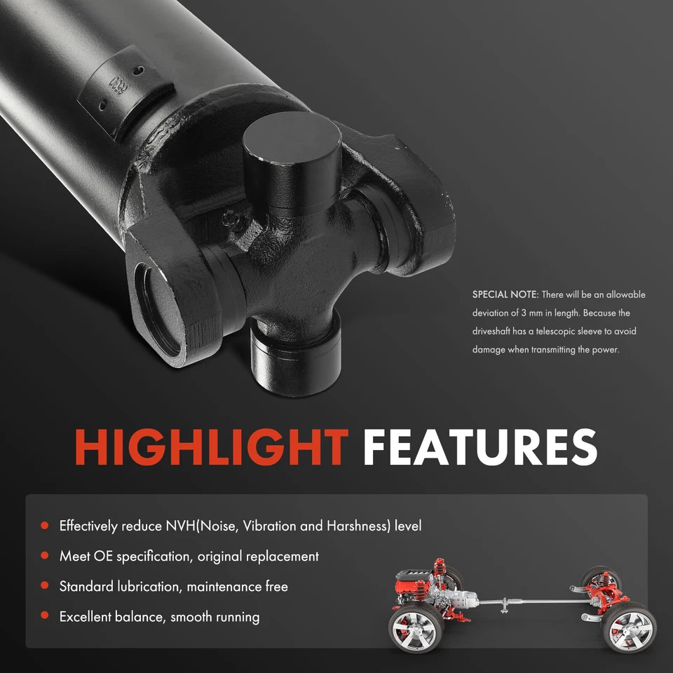 Conjunto de eje de transmisión para Chevy Silverado 3500 HD GMC Sierra 3500 HD 15-17 trasero Foto 4 de 4
