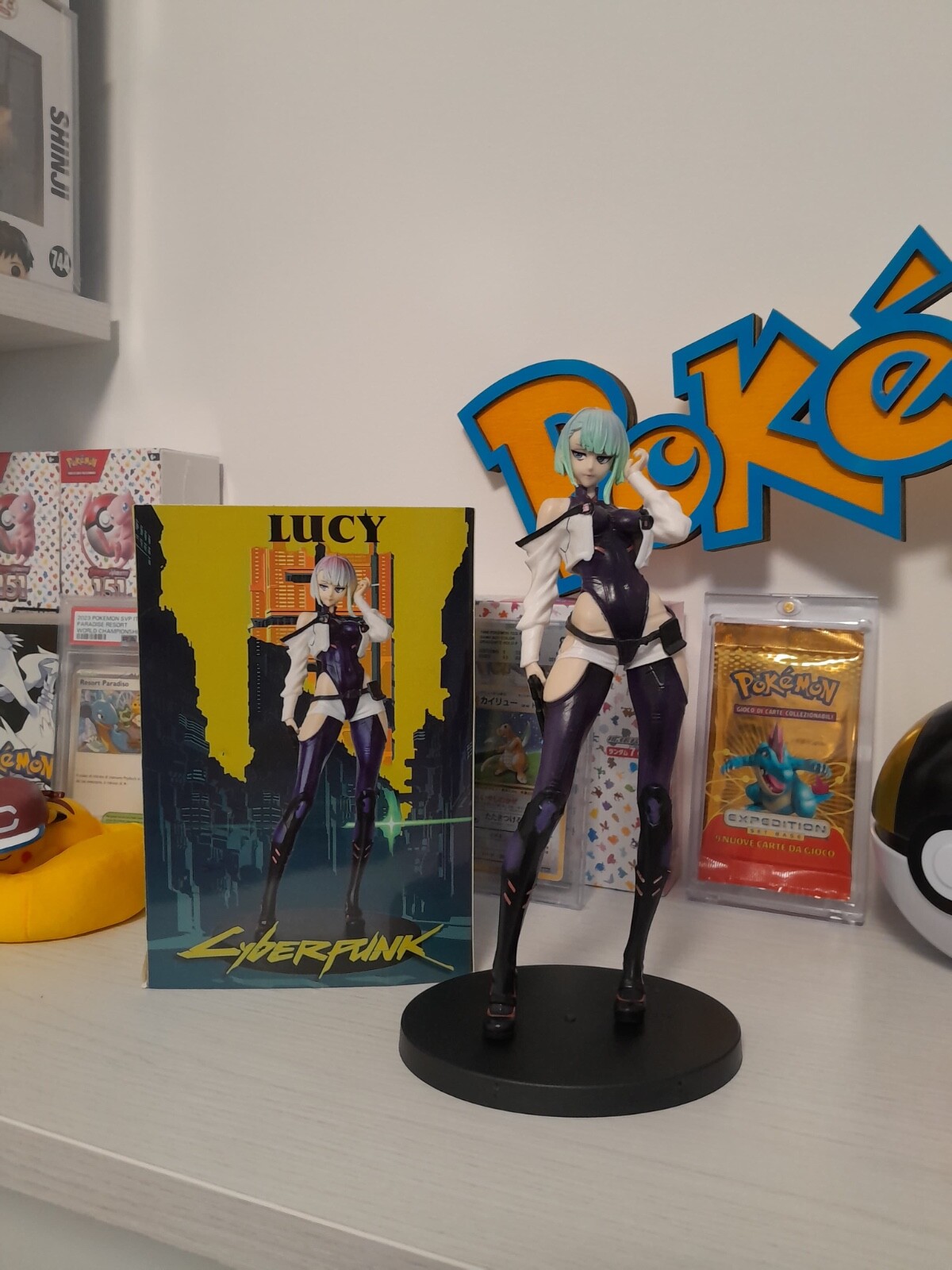 Action Figure Lucy - Cyberpunk Edgerunners - 25cm PVC Anime Manga Collector