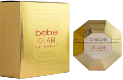 BEBE GLAM 24 KARAT EAU DE PARFUM SPRAY FOR WOMEN 3.4 Oz / 100 ml BRAND NEW!!!