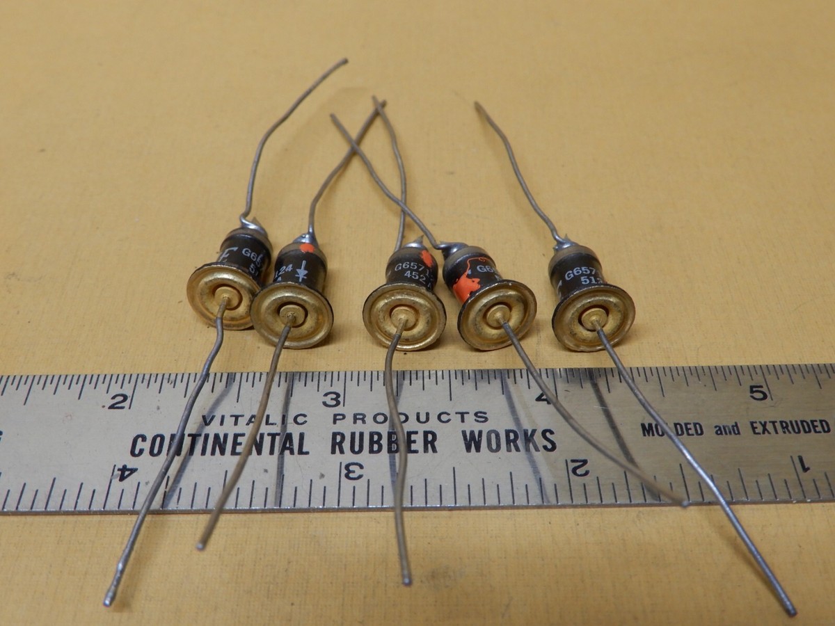 Western Electric Gold Plated Vintage Diodes G657124 513A Qty 5 | eBay