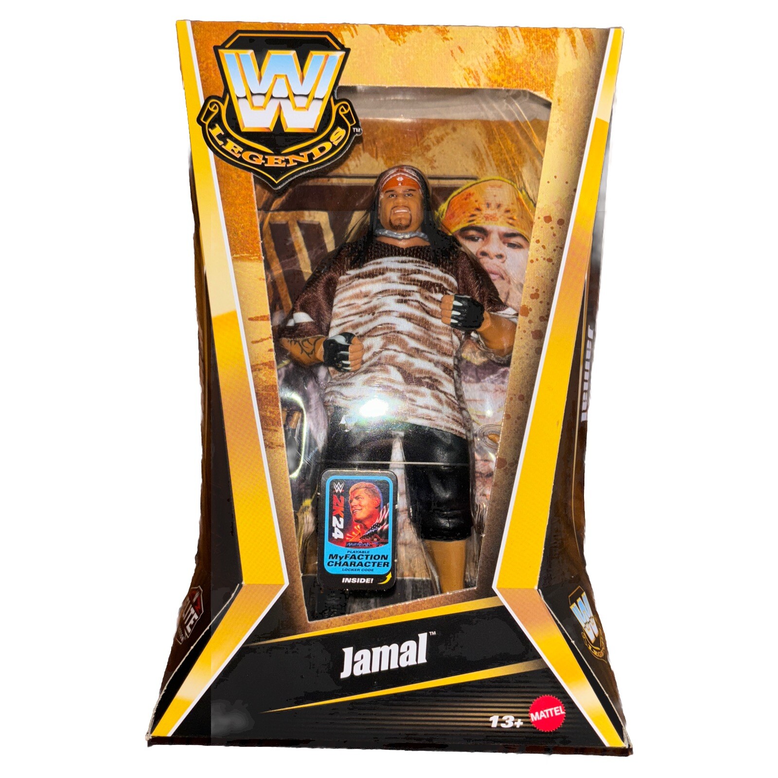 WWE Legends Elite Collection Series 23 JAMAL 6” Wrestling Action Figure NEW!