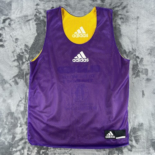 Adidas Basketball Jersey Men L Reversible Dwight Howard Lakers Summer Camp VTG - Picture 2 of 11