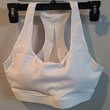 Nine Bull Women's White Sports Bra Size L