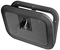 Osculati BüNdige Inspektionsluke Schwarz 380 X 280 Mm