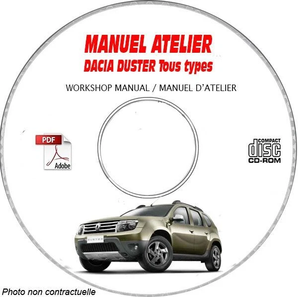 DUSTER - Manuel Atelier CDROM DACIA Anglais Expédition - --, Support - CD-ROM -
