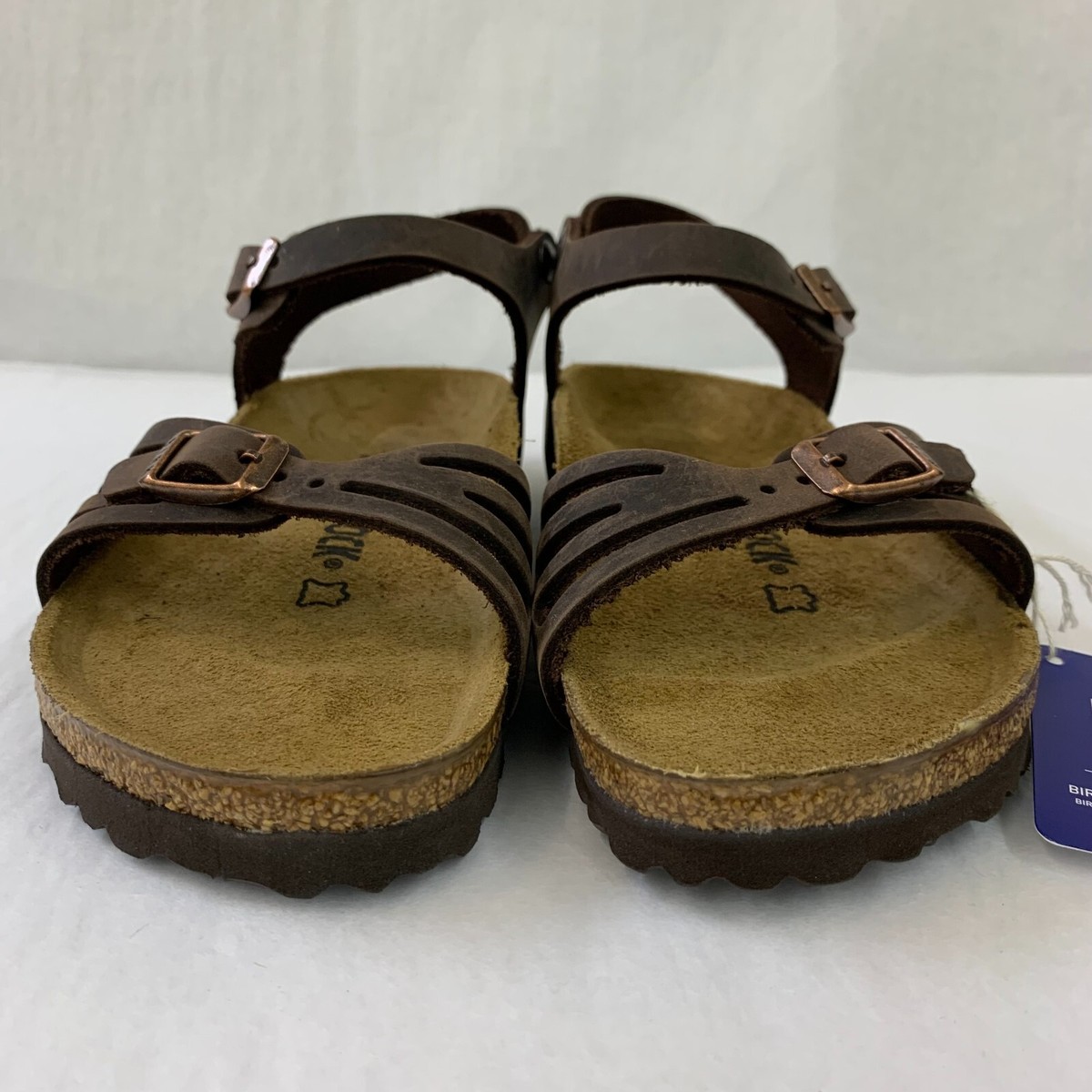 Birkenstock New w/ Box Bali Habana Oiled Leather Narrow Width