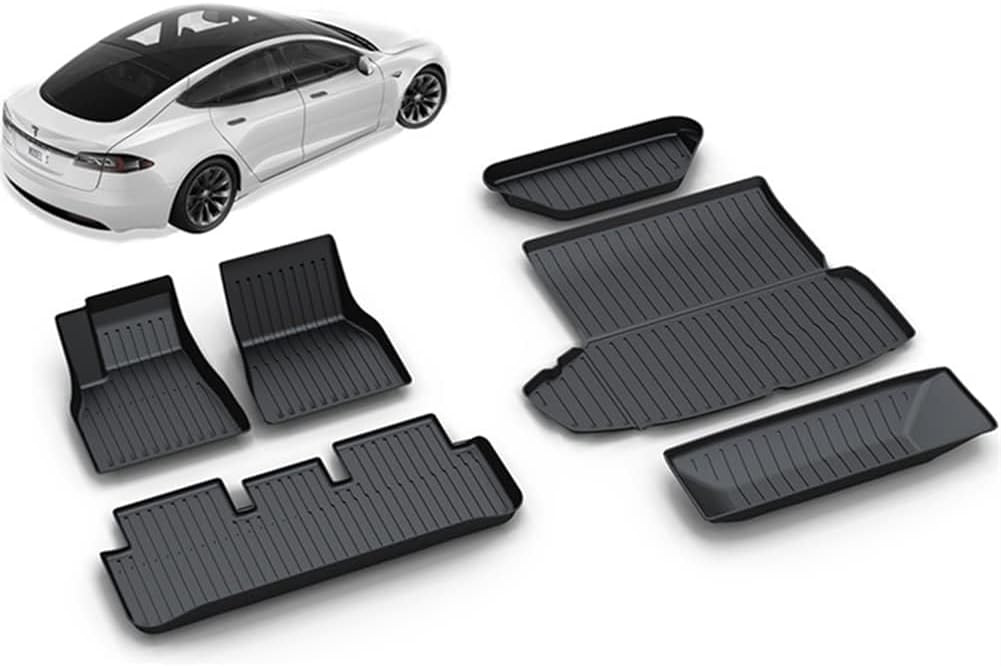 SUPER LINER Floor Mats for 20212023 Tesla Model S, All Weather Floor
