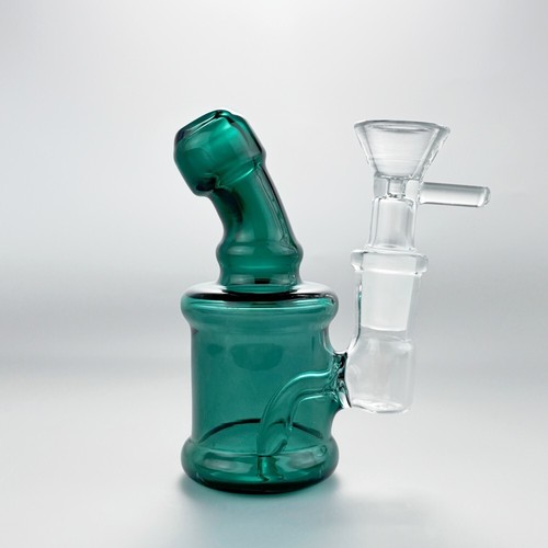 THICK 4" Mini Clear Glass Bong Smoking Perc Percolator Water Pipe Hookah Bubbler - Picture 2 of 12