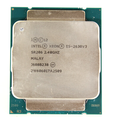 Lot of 10 Intel Xeon E5-2630 V3 - 2.40GHz Eight Core (SR206) Processor