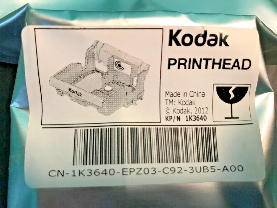 8 Ink Cartridges for Kodak 30 printers with factory sealed Print Head. - Image 4 of 4