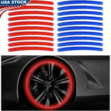20 PCS Car Wheel Reflective Stickers Safety Warning Tape Tire Rims Decals New