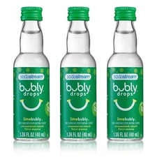 Sodastream Bubly Drops 3 PACK - Limebubly Unsweetened Natural Flavor 1.36