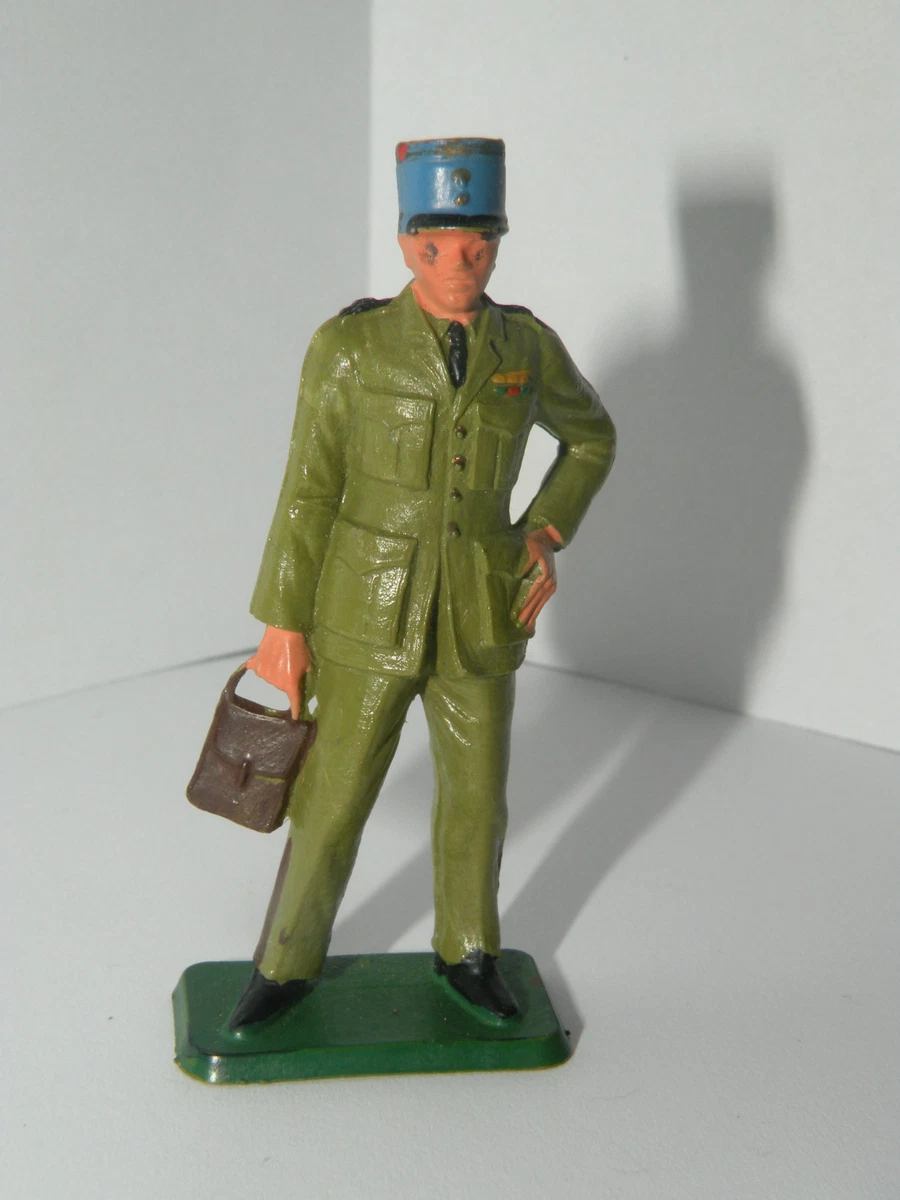 Lot De 10 Figurines Soldats Starlux – 2ème Guerre Mondiale – Infanterie Française – Occasion